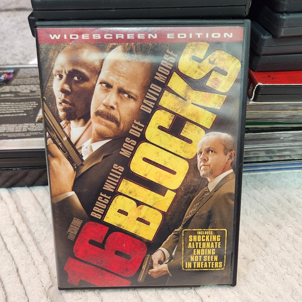 🎬3/15 16 Blocks (2016 Film) DVD Movie Bruce Willis